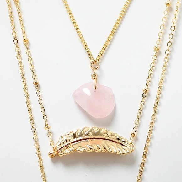 Three layers gold plated long chain - Picture 7 of 8